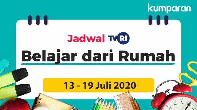 Jadwal program Belajar dari Rumah TVRI minggu ini, 13-19 Juli 2020. Foto: Vidi Aulianshah