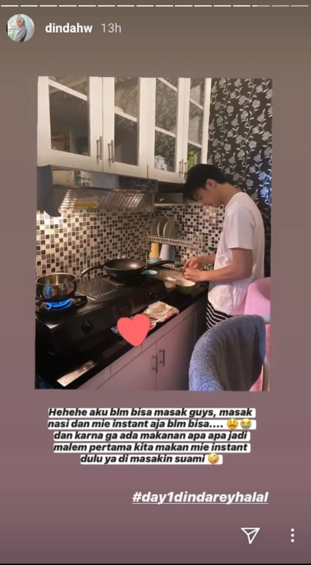 Dinda Hauw Dihujat karena Ngaku Tak Bisa Masak Mie Instan, Suami: Kalian Diprank (1)