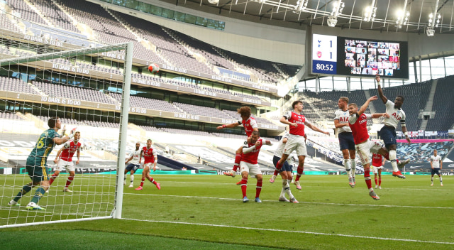 Laga Tottenham Hotspur vs Arsenal. Foto: Julian Finney/Reuters