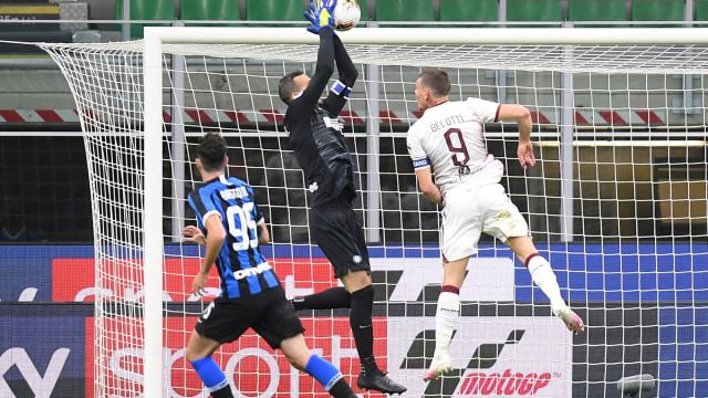 Pertandingan Serie A Torino vs Inter Milan, di Stadion San Siro, Milan, Italia.
 Foto: Daniele Mascolo/REUTERS