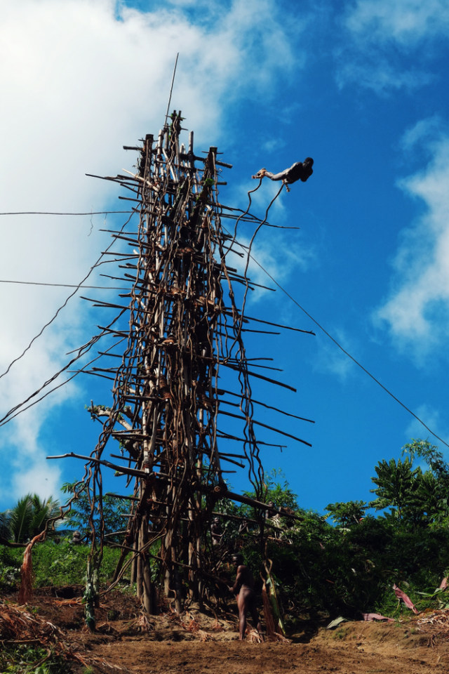 Nagol, bungee jumping ala Suku Vanuatu yang menantang maut Foto: Shutter Stock
