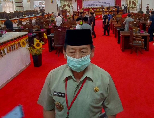 Wali Kota Bandar Lampung Herman HN, Selasa (14/7) | Foto : Sidik Aryono/Lampung Geh