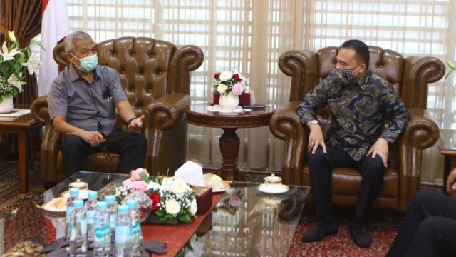 PP Muhammadiyah temui Pimpinan DPR soal RUU Omnibus Law. Foto: Dok. DPR