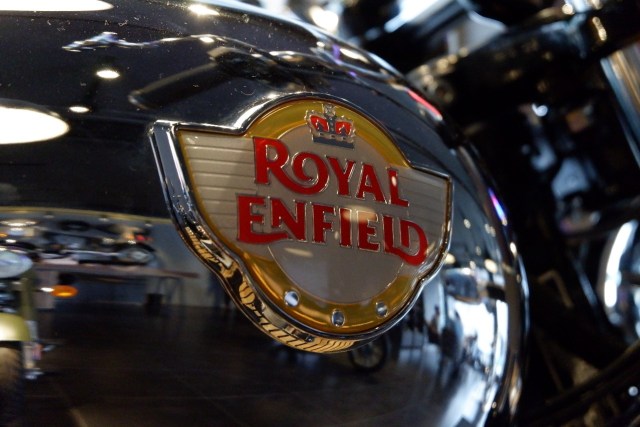 Logo Royal Enfield. Foto: Aditya Pratama Niagara/kumparan