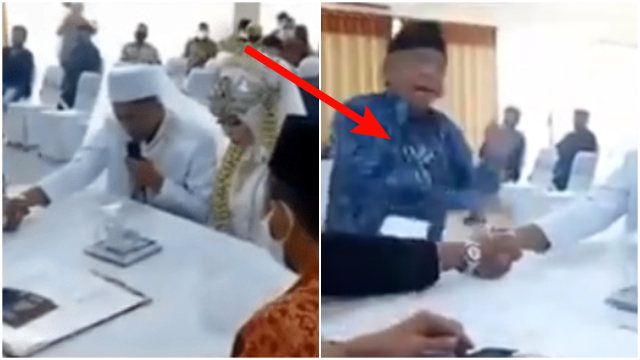 Bikin Kaget, Saking Semangatnya Wali Pernikahan Ini Gebrak Meja Sambil Teriak (1)