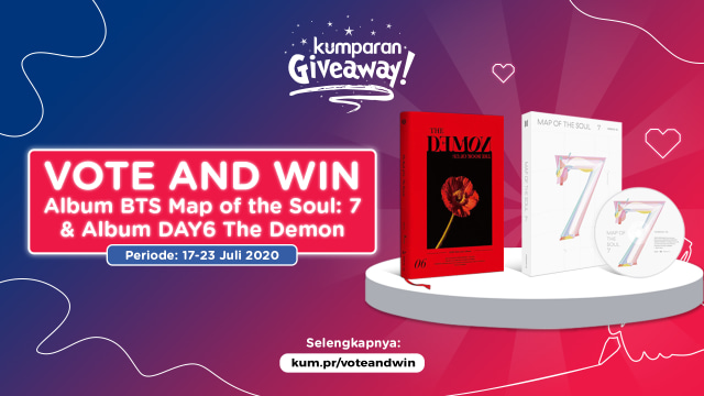 Mau Mendapatkan Hadiah Album BTS dan DAY6? Ikuti Giveaway Vote and Win