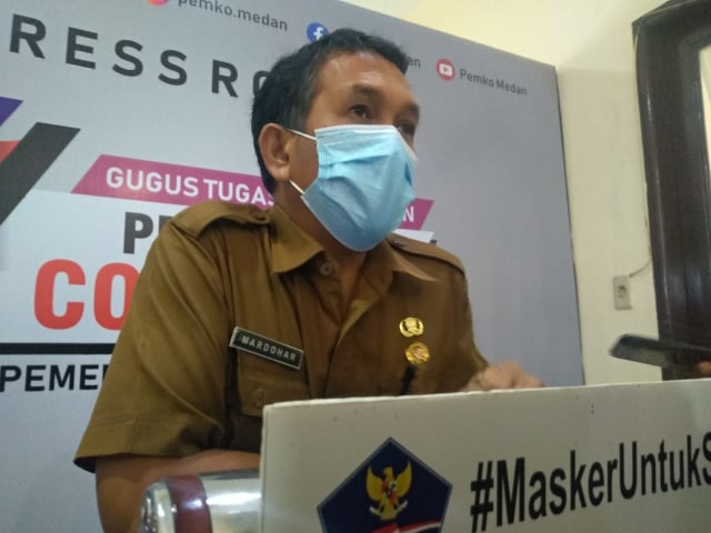 Juru Bicara Gugus Tugas Percepatan Penanganan COVID-19 Kota Medan, dr. Mardohar Tambunan. Foto: SumutNews
