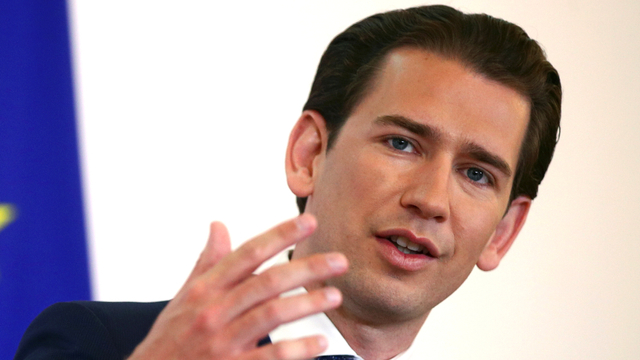 Kanselir Austria Sebastian Kurz berbicara dalam konferensi pers, di Wina, Austria, 21 Juli 2020. Foto: Lisi Niesner/REUTERS