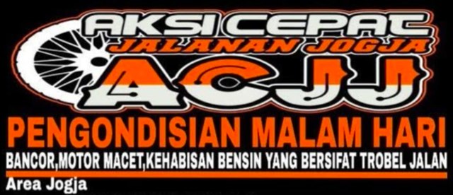 Logo ACJJ, Aksi Cepat Jalanan Jogja. 