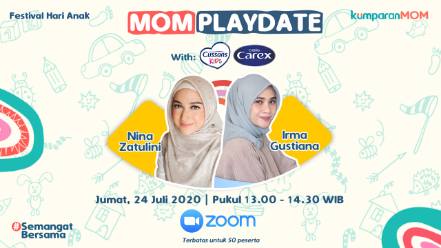 com-Di Mom & Kids Playdate, manfaat finger painting untuk anak akan diulas bersama psikolog Irma Gustiana dan momfluencer, Nina Zatulini. Foto: kumparan