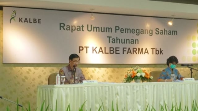 Rapat Umum Pemegang Saham (RUPS) Tahunan PT Kalbe Farma Tbk. Foto: Kalbe