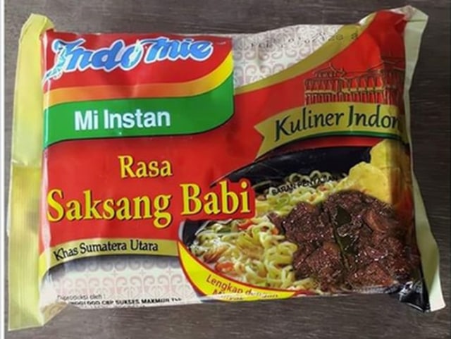 Viral! Foto Indomie Rasa Saksang Babi Makanan Khas Sumatera Utara