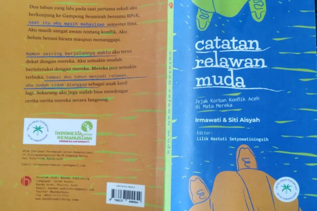 Buku Catatan Relawan Muda RPUK Aceh. Dok. acehkini 