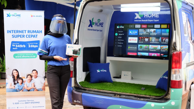XL Home resmi masuk ke Surabaya, Sidoarjo, Gresik, dan Malang. Foto: XL Axiata