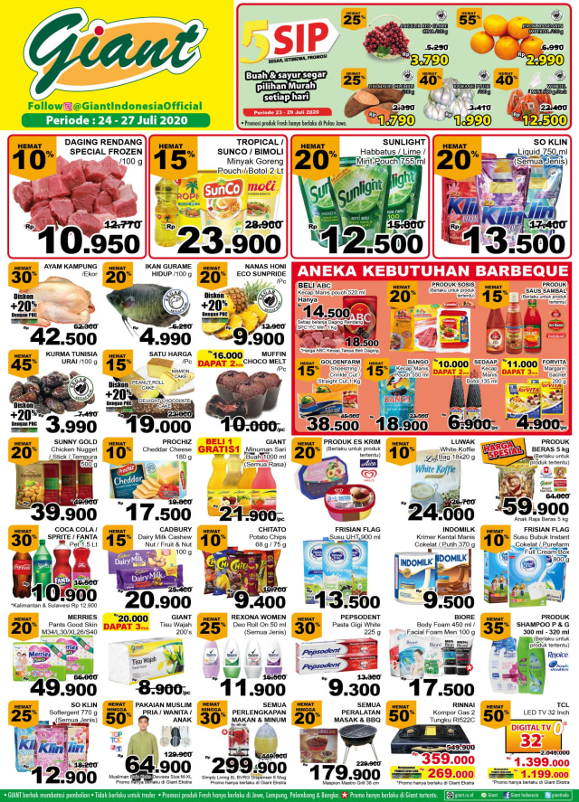 Katalog Promo Giant Berlaku Hingga 5 Agustus 2020 Kumparan Com