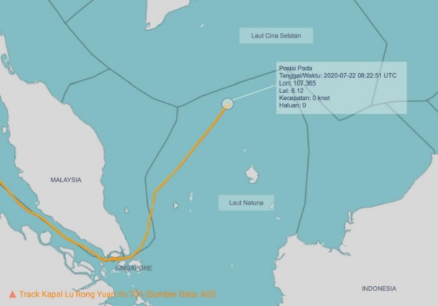 Kapal Ikan China dan 54 Kapal Diduga Asal Vietnam Masuk ke Laut Natuna Utara (587664)