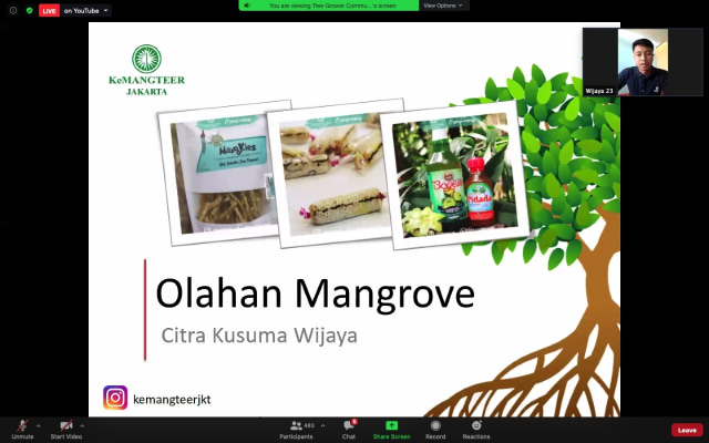 Webinar Aksi Mangrove 2020. Foto: IPB University