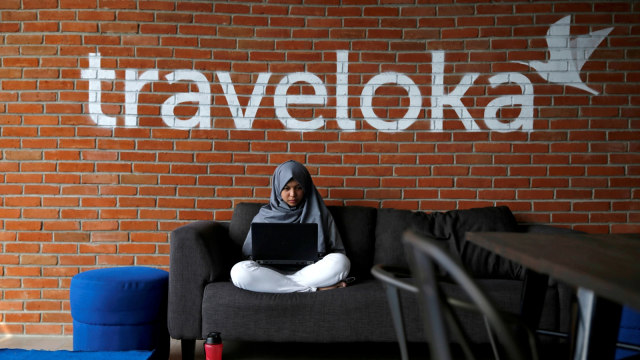 Ilustrasi Traveloka. Foto: Beawiharta/REUTERS