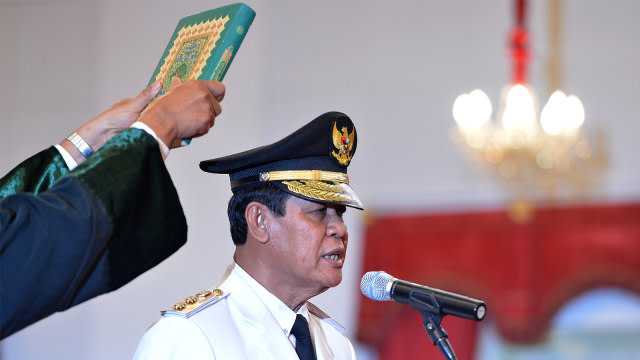 Gubernur Kepulauan Riau, Isdianto. Foto:  ANTARA FOTO/Wahyu Putro A