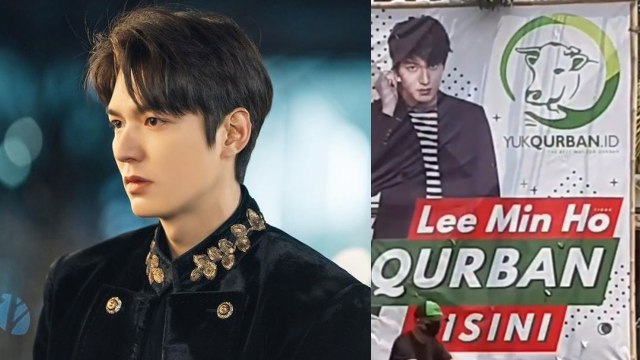 Lee Min Ho jadi spanduk kurban. Foto: Instagram/@sbsdrama.official