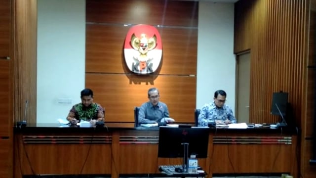 Konferensi pers KPK terkait penahanan Eryk Armando Talla pada kasus dugaan gratifikasi Bupati Malang 2010-2015. Foto: Dok. Istimewa