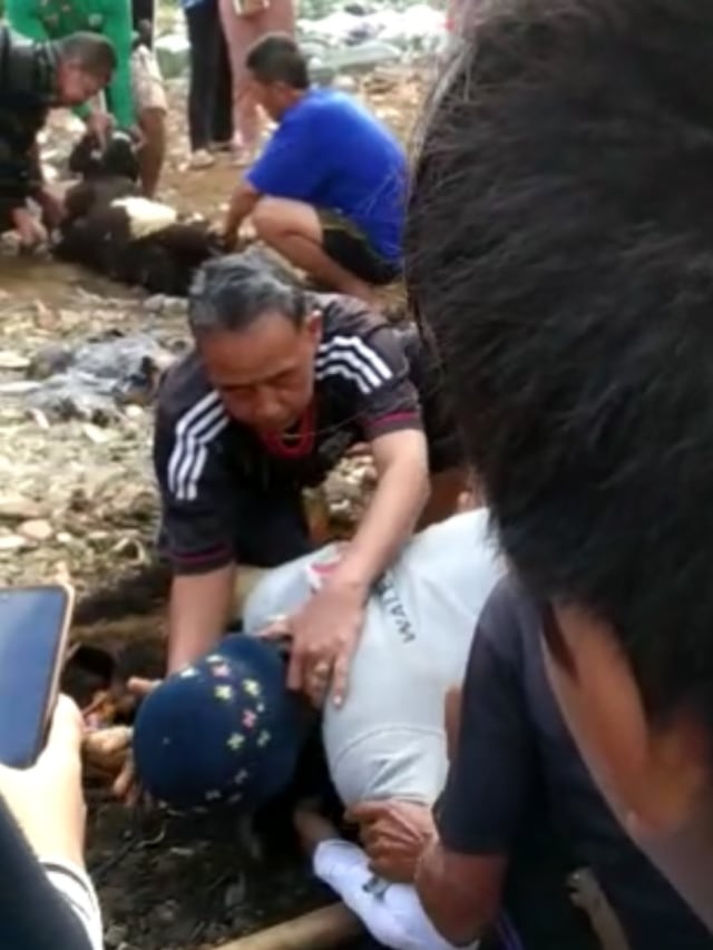 Korban meninggal di Kampung Gunung Dongkol, Kelurahan Setiaratu, Kecamatan Cibeureum, Kota Tasikmalaya ,Jawa Barat. Foto: Dok. Istimewa