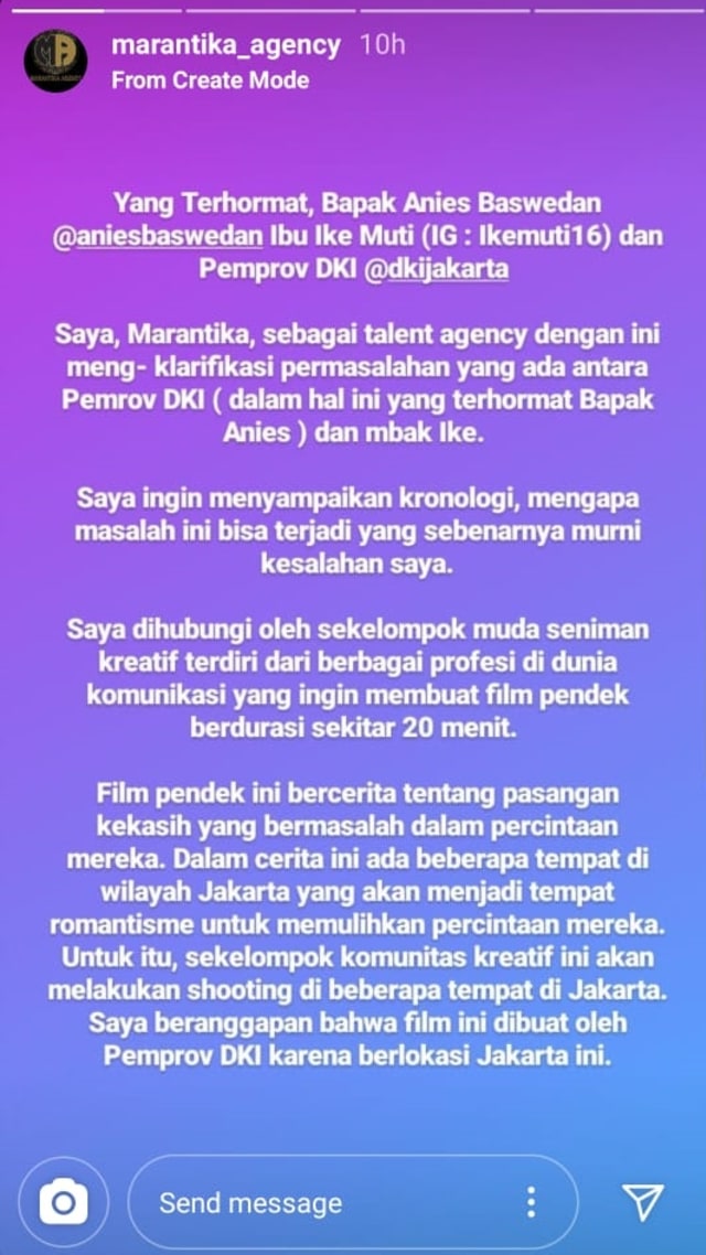 Agensi Klarifikasi Ucapan Ike Muti soal Proyek dengan Syarat Hapus Foto Jokowi (39491)