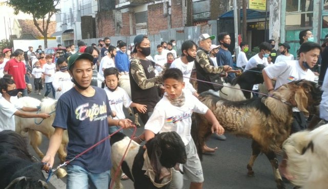 Menilik Tradisi Arak Kambing Kurban di Malang (143212)