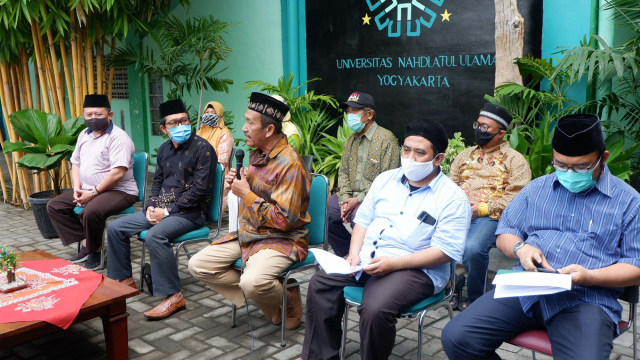 Suasana jumpa pers di UNU Yogyakarta. Foto: Arfiansyah Panji Purnandaru/kumparan