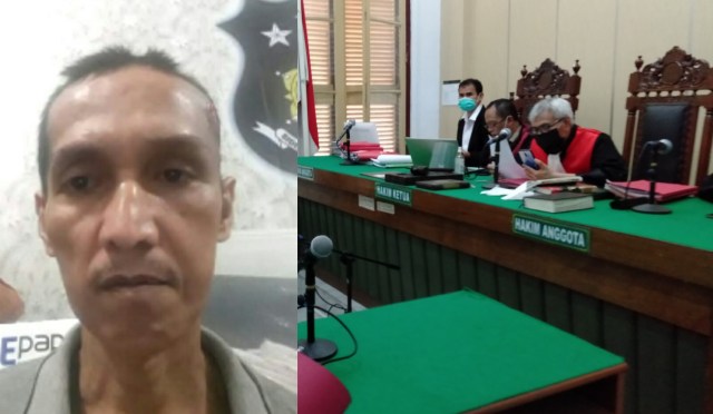 Terdakwa kasus penistaan agama, Doni Irawan Malay saat mengkuti persidangan. Foto: Dok. Istimewa