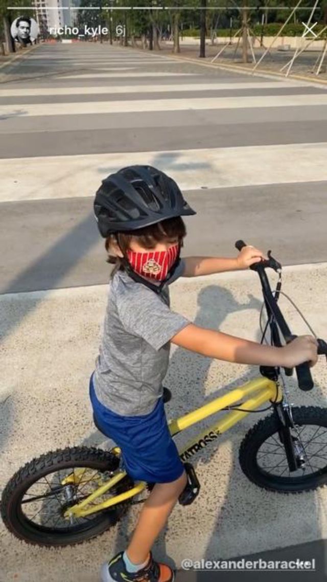 Richard Kyle temani El sepedaan. Dok: Instagram Story richo_kyle
