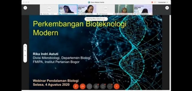 Dosen Biologi IPB University Paparkan Peran Bioteknologi Modern di Bidang Kesehatan Manusia