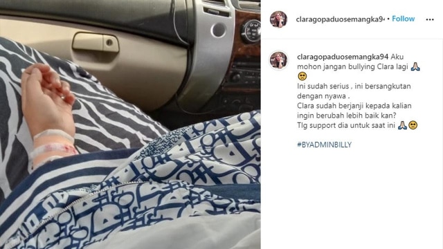 Tak Kuat Dibully Netizen, Clara Gopa Kembali Lakukan Percobaan Bunuh Diri (79433)