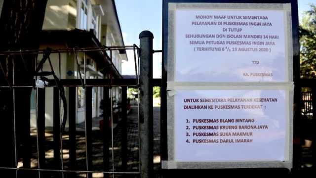 Terpaksa Tutup karena COVID-19, Begini Suasana Puskesmas Ingin Jaya, Aceh Besar (9433)