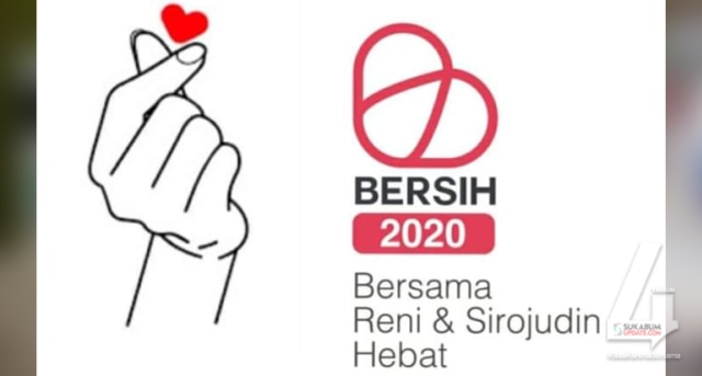 Logo Koalisi Bersih (Reni Marlinawati - Sirojudin) di Pilkada Kabupaten Sukabumi 2020. | Sumber Foto:Istimewa