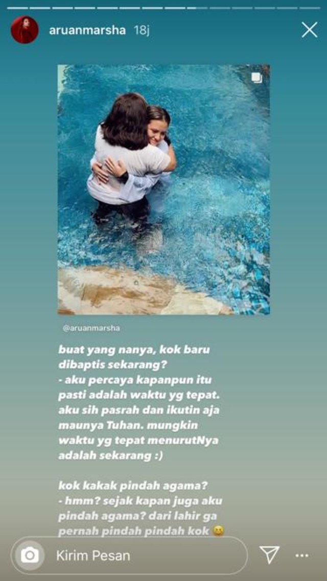 Baru Dibaptis, Marsha Aruan Jawab Kabar soal Pindah Agama (26844)