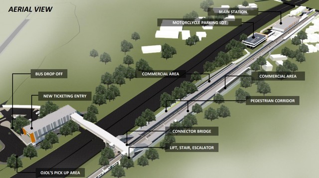 Desain stasiun Pondok Ranji. Foto: Dok. KAI DAOP 1