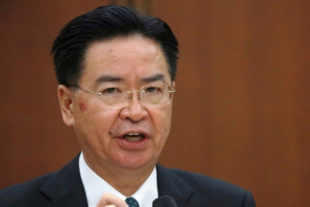 Menteri Luar Negeri Taiwan, Joseph Wu. Foto: Ann Wang/REUTERS