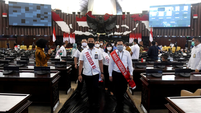 Foto: Gladi Sidang Tahunan MPR dan Pidato Kenegaraan Presiden (48389)