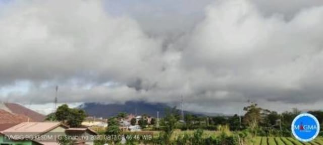 Gunung Sinabung erupsi, Kamis (13/8). Foto: Dok. Magma