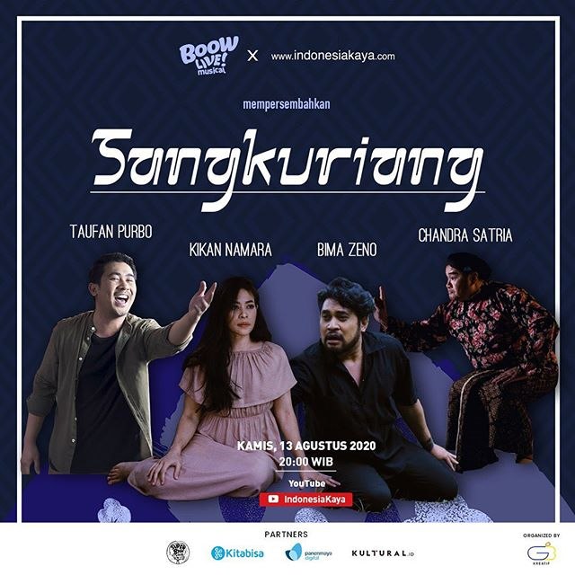 Proyek #MusikalDiRumahAja bertajuk Sangkuriang. Foto: Dok: Instagram @boowlive