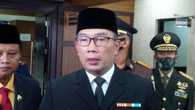 Gubernur Jawa Barat Ridwan Kamil di Kantor DPRD Jawa Barat. Foto: Rachmadi Rasyad/kumparan