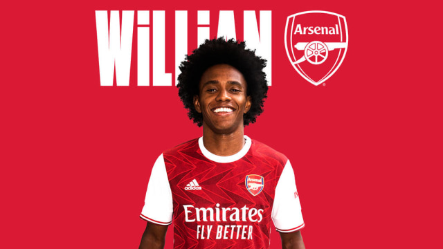 Willian resmi direkrut Arsenal. Foto: Arsenal.com (tim media Arsenal)