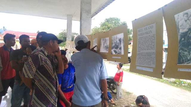 Pameran arsip kebencanaan memperingati 52 tahun tsunami di Desa Labean, Kecamatan Balaesang, Kabupaten Donggala yang akan dilangsungkan besok. Foto: Historia Sulteng