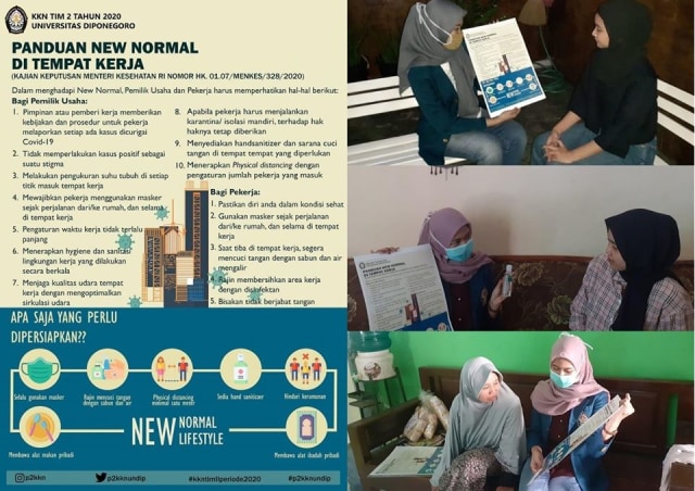 Foto: Edukasi terkait Panduan New Normal
