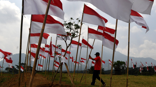 Ilustrasi Bendera Merah Putih saat Perayaan 17 Agustus.  Foto: Zabur Karuru/ANTARA FOTO