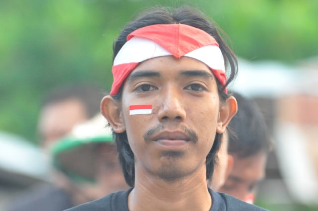 Cara Unik Pemuda di Palu Rayakan HUT ke-75 Kemerdekaan RI (324481)