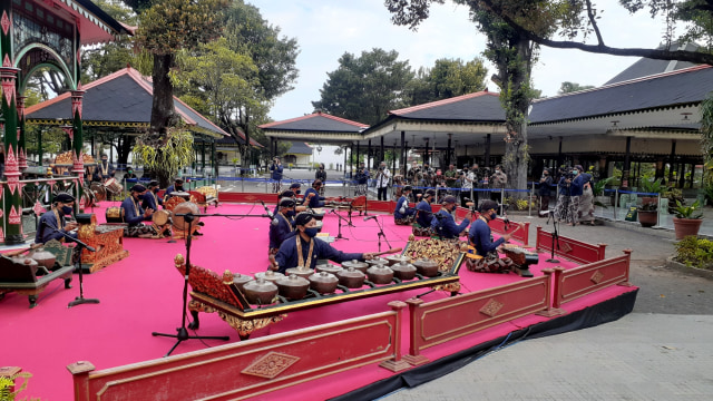 Keraton Yogyakarta meluncurkan album Gendhing Gati volume 1, di Keraton Yogyakarta, Senin (17/8). Foto: Arfiansyah Panji Purnandaru/kumparan