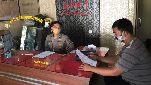 SPKT Polsek Sukolilo Polres Bangkalan Memberikan Yanmas