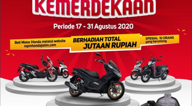 Ayo Rayakan Pesta Kemerdekaan Bersama MPM Honda Jatim, Berhadiah Jutaan Rupiah